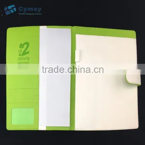 Leather Folder for Interview With Custom Logo Embossing 2 Hole Display Folder thumbnail-1