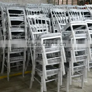 Wholesale White Wedding Resin Upholstered Chiavari Chair Napoleon Chair thumbnail-3