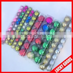 Mix Color and New Design Christmas Decorative Balls 2014 New Arrival Hanging Tree Ornament and Accessories thumbnail-1