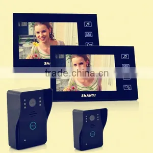 2.4GHz Wireless Ultra-slim Full-touch Screen Water and Oxidation Proof Video Door Phone With Keypad thumbnail-1
