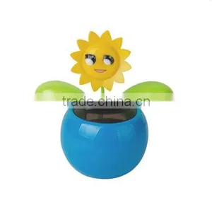 Custom Printing Flip Flap Plastic Dancing Solar Flower Pot thumbnail-6