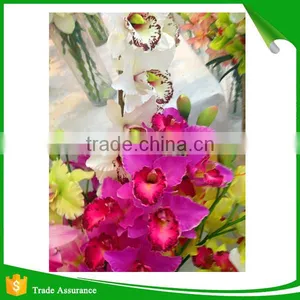 Artificial Cymbidium Orchid Plants in Green thumbnail-3