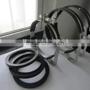 8"to 15" Zinc Plated With Rubber Hose Pipe Clamp Types thumbnail-4