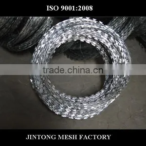 Concertina Coil Razor Tape Barbed Wire for Sale thumbnail-1