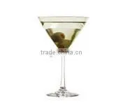 Brand-Name Olive-Tinted Martini Glasses, 12 Oz. thumbnail-1
