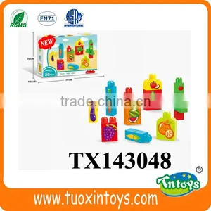 Plastic Building Block Fruit and Vegetable (30pcs) Intelligent Toys thumbnail-1