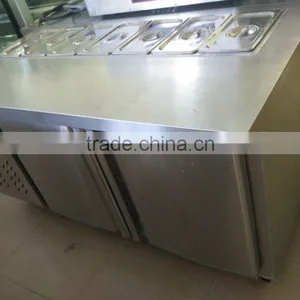 Jieguan Stainless Steel Salad Fridge Table TS-1500 TEL: 0086-13632272289 thumbnail-5