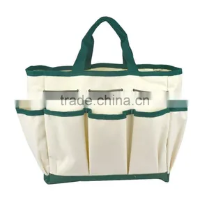 Outdoor Multi Pocket Gardening Tool Kit Holder Oxford Bag 4 Side Pouches thumbnail-1
