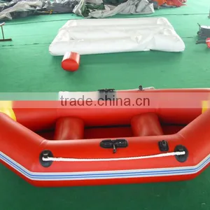 Red Pvc Inflatable Fishing Boat thumbnail-1