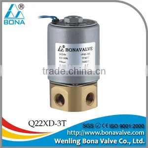 3 Port Brass Automatic Welding Machine Plasma Cutter 12V 24V Air Electric Valve thumbnail-1