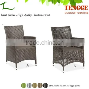 Outdoor Furniture Syntheric Wicker Armrest Dining Chair thumbnail-1