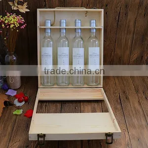 3 Bottle Wooden Wine Box/Wine Package Wooden Box thumbnail-4