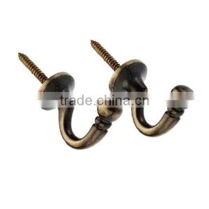 Antique Brass Metal Hat Hook thumbnail-6