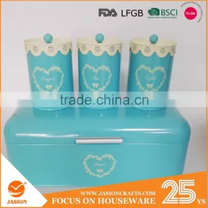 Lace Lid With Tea Coffee Sugar Set Biscuit Bread Bin Cake Canister Storage Jar Pot thumbnail-1