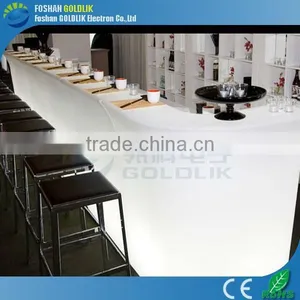 Restaurant Bar Counter Design Wireless Control RGB Color LED Glowing Bar Counter thumbnail-2