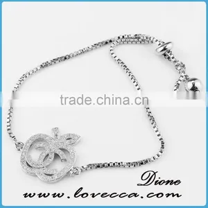 Gift For Her Small CZ Bracelet Tiny Diamond Micro Pave Bracelet thumbnail-3