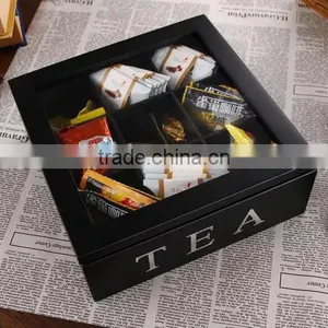 Black Wooden Tea Box thumbnail-4