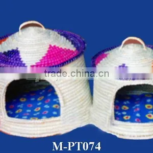 Wicker Pet House / Wicker Cat Cage / Wicker Pet Bed & Wicker Doghouse thumbnail-4