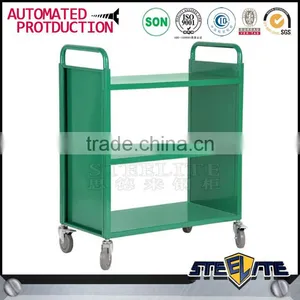 Durable Used School Furniture Library Furniture Moblie Library Book Trolley for Sale thumbnail-4