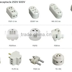 Wall Receptacle Outlet, 3 Phase Plugs and Sockets,ceramic Socket thumbnail-3