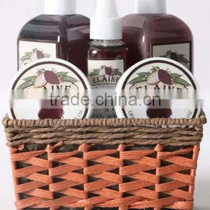 5 PCS BATH SET W/SEAGRASS BASKET thumbnail-1