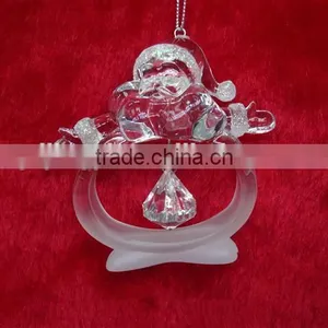Santa Snwoman With Bells Acrylic Bulk Wholesale Napkin Ring for Sale thumbnail-4