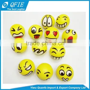 Wholesale 5cm Soft Custom Antistress Emoji PU Foam Squeeze Ball for Vending Machine thumbnail-5