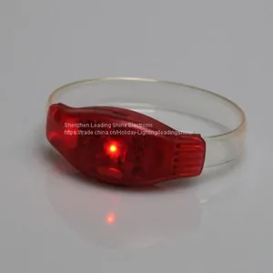 Voice Control LED Flashing Music Center Concert Sprots Meeting Decoration Brand Promotional Wriatband Armband thumbnail-2