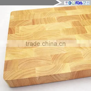 Rubber Wood Chopping Block Cutting Board With End Grain for Vegetable and Fruit and Other Food thumbnail-3