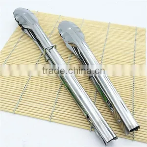Kitchen and Barbecue Grill Tongs BBQ Cooking Stainless Steel Locking Food Tong thumbnail-3
