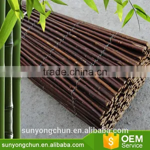 New Designed Natural Black Bamboo Fence Reed Mat for Planters thumbnail-1