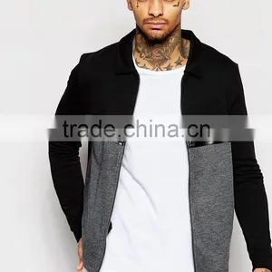 Cut & Sew Leather Stripe Jacket thumbnail-1