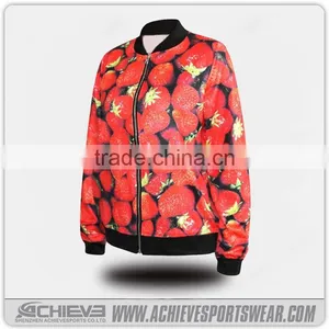 Custom Sublimation Men Women American Baseball Jackets thumbnail-1