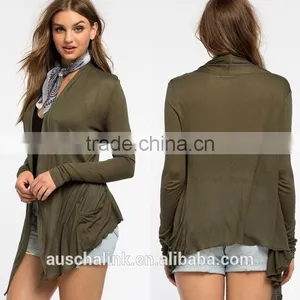 Latest Design Ladies Long Sleeve Open Front Cardigan Factory Price thumbnail-6