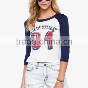 2016 Best Selling Women Raglan Gym t Shirt Nice Design thumbnail-1