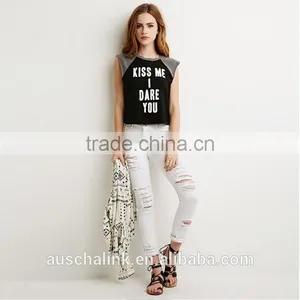 Auschalink Summer Promotion Lady Sport Dry Fit Custom T-shirt thumbnail-5