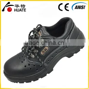 Black Steel Leather Safety Shoe/industry Work Safety Shoe thumbnail-1