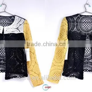 China 2016 Latest Design Colourful Hand Crochet Sweater thumbnail-1