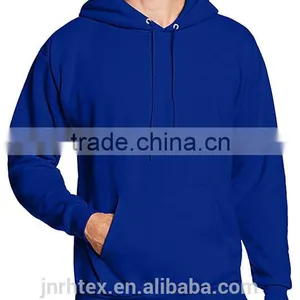 Cotton Polyester Plain Hoodies With Pocket thumbnail-4