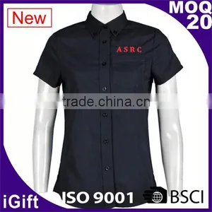 Women Cut Fitting Shirt With 100% Cotton Official Work Shirt Dress for Lady thumbnail-1