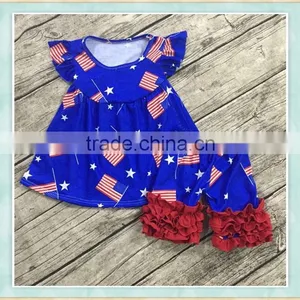 4th of July Outfit Girl Boutique Outfit 2017 4th of July Baby Clothes thumbnail-1
