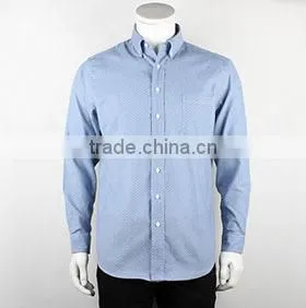 New Autumn Fashion Dot Men's Button up Shirt Autumn Design High Quality Small Dot Men's Casual Shirt thumbnail-2