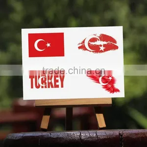 Custom Temporary Nation Flag Tattoo Stickers thumbnail-1