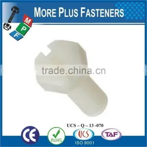 Made in Taiwan Metric Coarse Slotted Hexagonal Metric Thread Nylon Hexagon Polycarbonated Hex Head Plastic Screw thumbnail-5