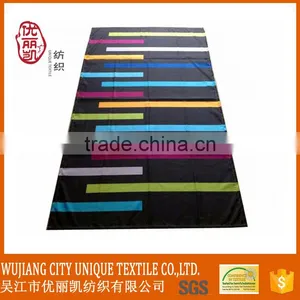 Customer Design Dark and White Stripe Microfiber Beach Towel Wholesale thumbnail-1