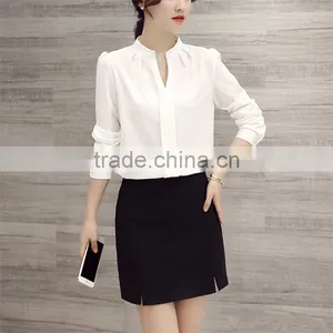 New Designed Wholesale Chiffon Blouse for Lady thumbnail-1