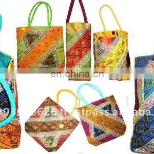 Indian Sari Work Hand Bags thumbnail-2