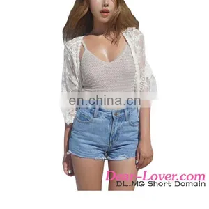 New Style Off White Sheer Rose Lace Cover Up Beach Dresses Wholesale thumbnail-2