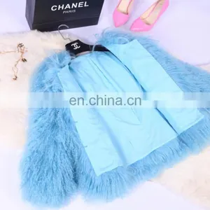Hot-sale Mongolian Lamb Fur Coat Women Winter Fur Jacket thumbnail-5
