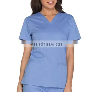 Hot Sale European Women Fashionable Nurse Medical Uniform Scrubs Suit thumbnail-1